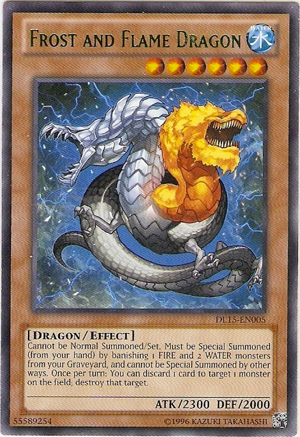 Frost and Flame Dragon (Green) [DL15-EN005] Rare | Deep Dive Games St. Marys