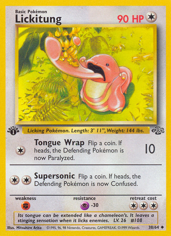 Lickitung (38/64) [Jungle 1st Edition] | Deep Dive Games St. Marys