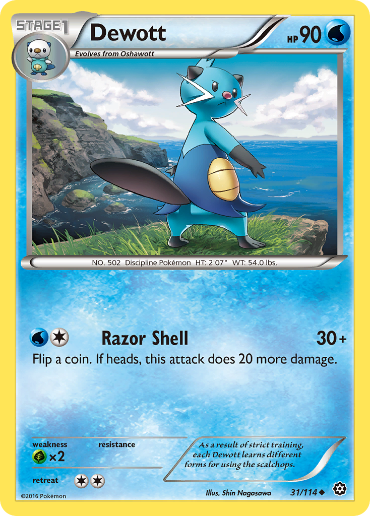 Dewott (31/114) [XY: Steam Siege] | Deep Dive Games St. Marys