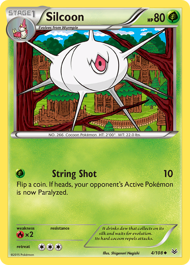 Silcoon (4/108) [XY: Roaring Skies] | Deep Dive Games St. Marys