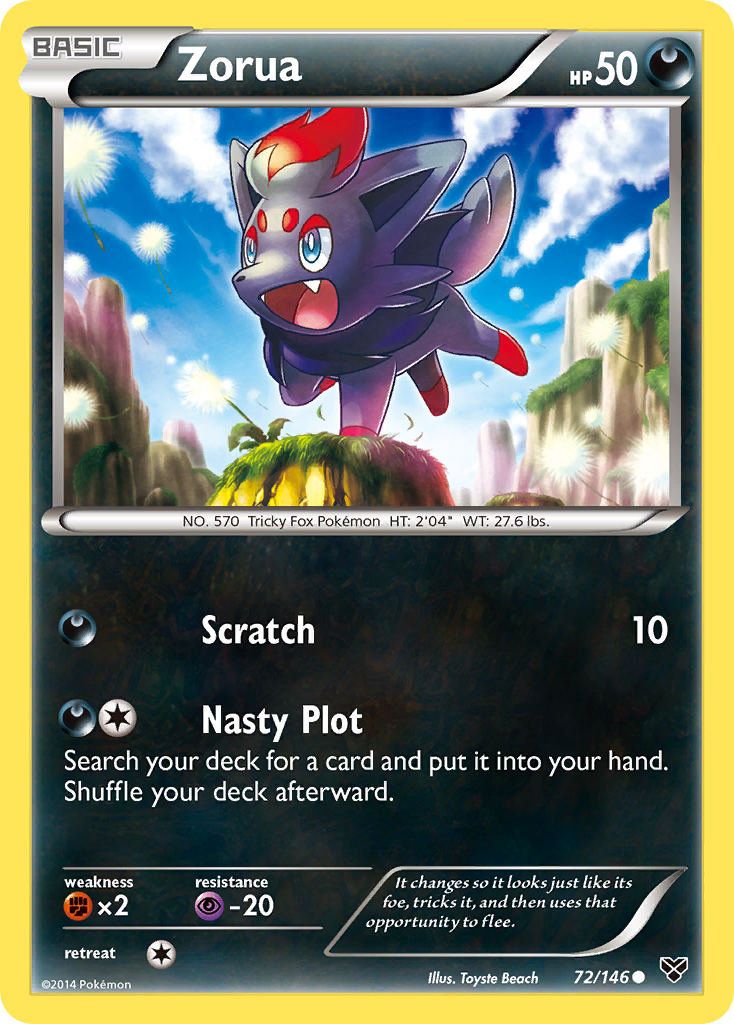 Zorua (72/146) [XY: Base Set] | Deep Dive Games St. Marys