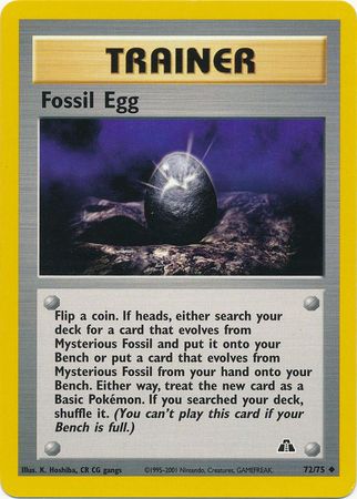 Fossil Egg (72/75) [Neo Discovery Unlimited] | Deep Dive Games St. Marys