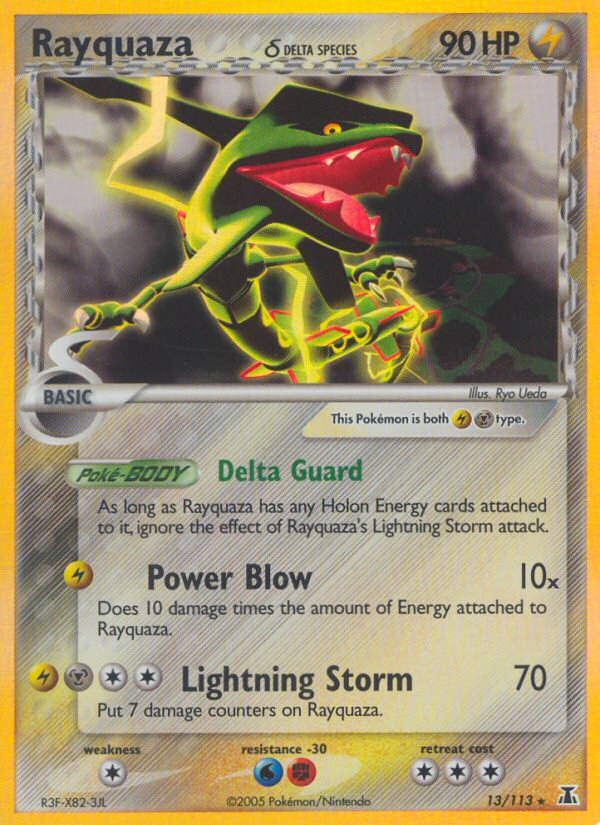 Rayquaza (13/113) (Delta Species) [EX: Delta Species] | Deep Dive Games St. Marys