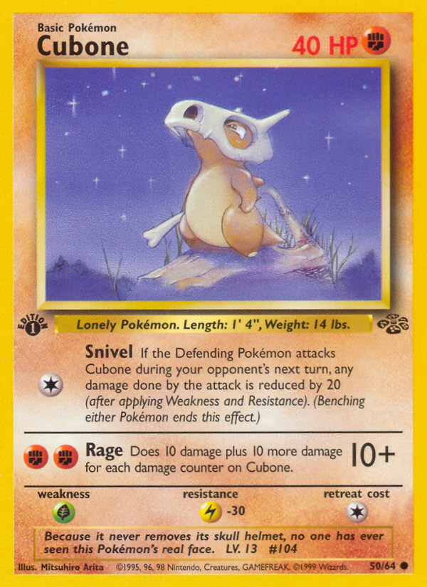 Cubone (50/64) [Jungle 1st Edition] | Deep Dive Games St. Marys