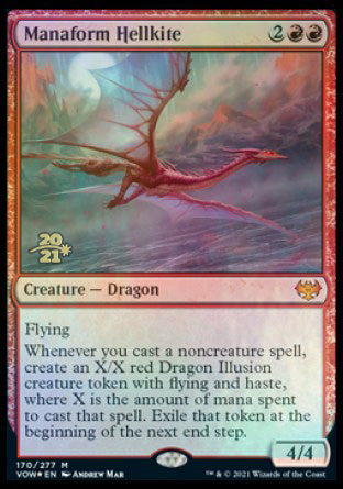 Manaform Hellkite [Innistrad: Crimson Vow Prerelease Promos] | Deep Dive Games St. Marys