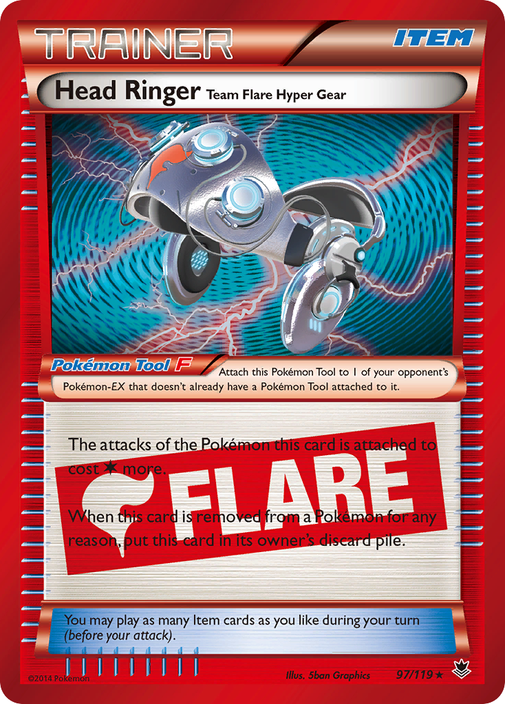 Head Ringer Team Flare Hyper Gear (97/119) [XY: Phantom Forces] | Deep Dive Games St. Marys