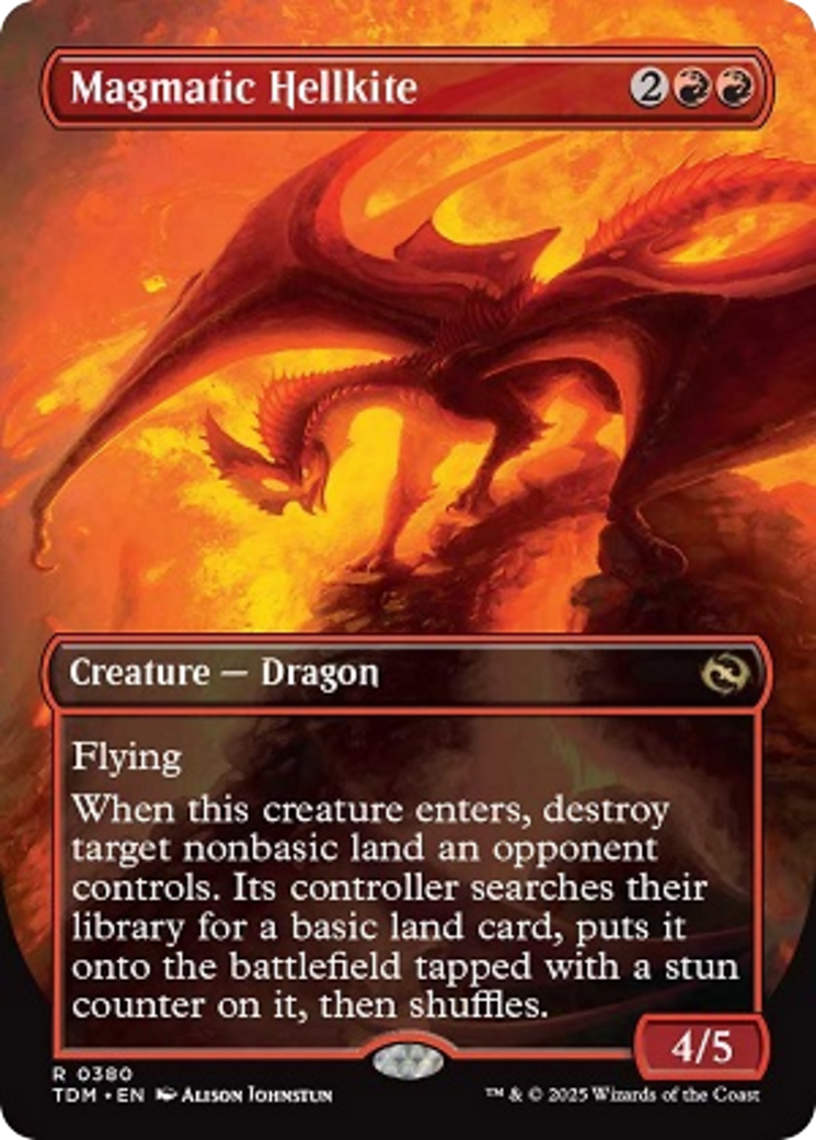 Magmatic Hellkite (Borderless) [Tarkir: Dragonstorm] | Deep Dive Games St. Marys