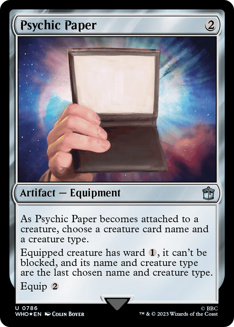 Psychic Paper (Surge Foil) [Doctor Who] | Deep Dive Games St. Marys