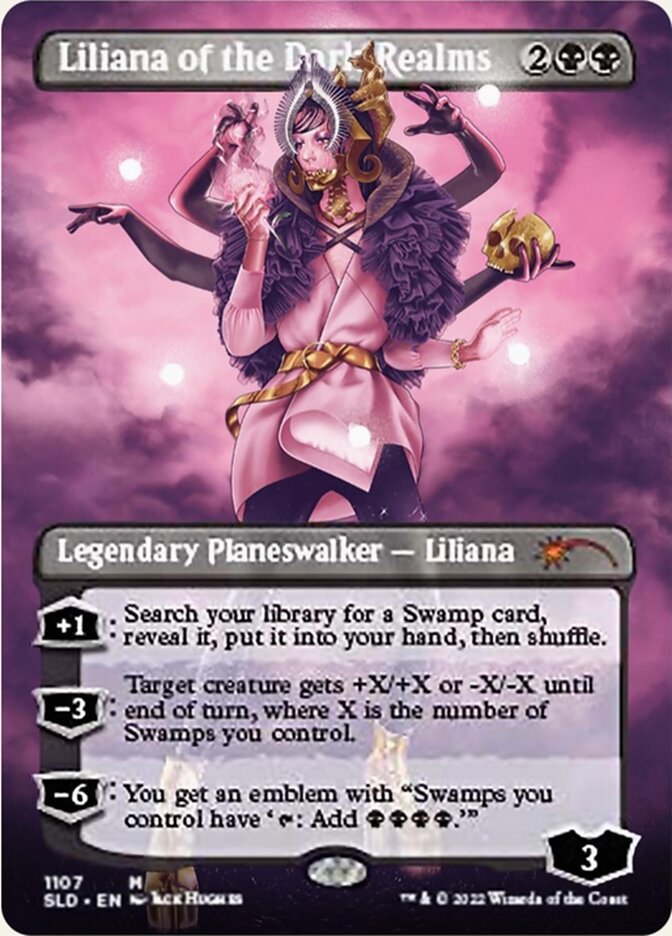 Liliana of the Dark Realms (Borderless) [Secret Lair Drop Series] | Deep Dive Games St. Marys