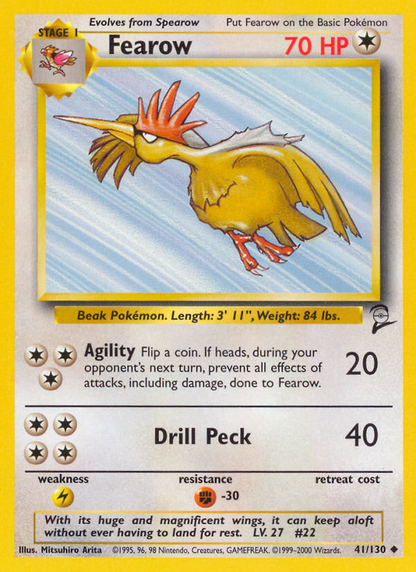 Fearow (41/130) [Base Set 2] | Deep Dive Games St. Marys