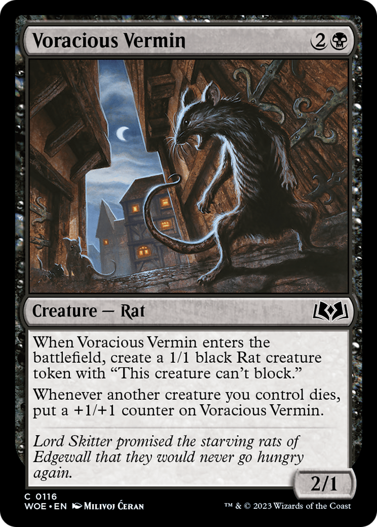 Voracious Vermin [Wilds of Eldraine] | Deep Dive Games St. Marys