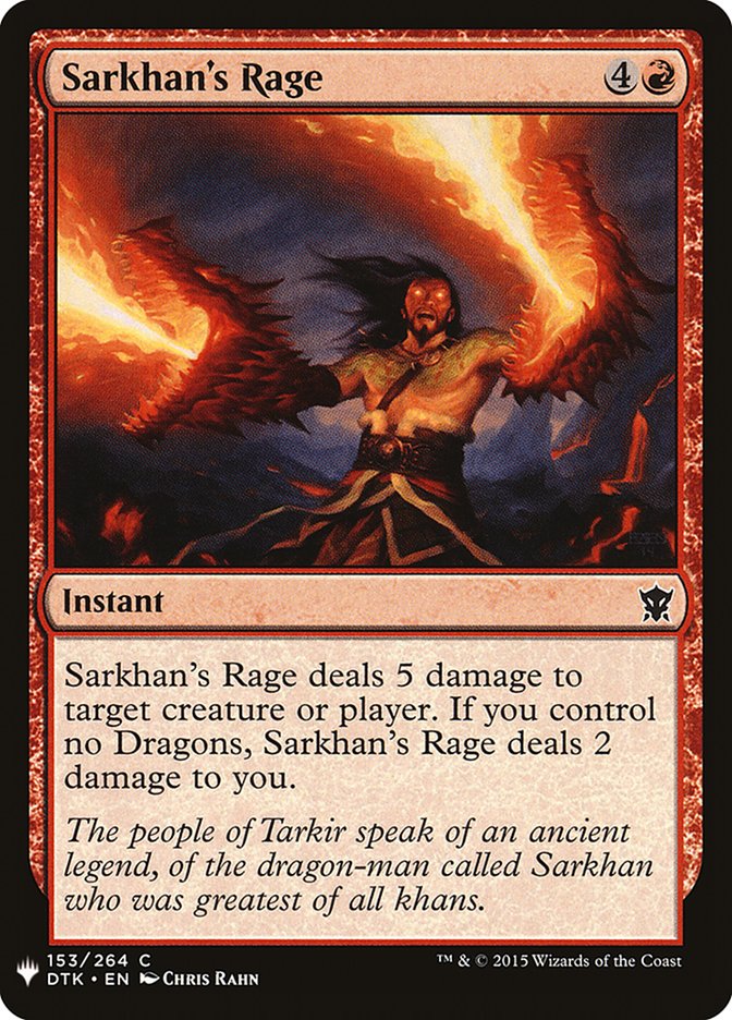 Sarkhan's Rage [Mystery Booster] | Deep Dive Games St. Marys