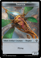 Thopter // Manifest Double-Sided Token [Outlaws of Thunder Junction Commander Tokens] | Deep Dive Games St. Marys