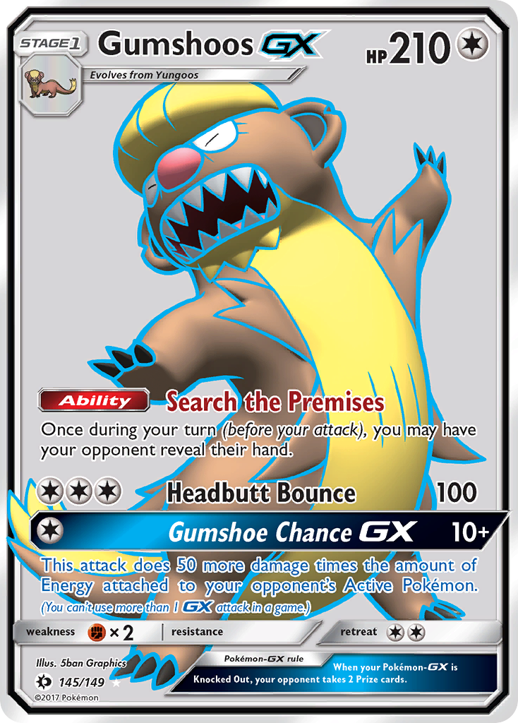 Gumshoos GX (145/149) [Sun & Moon: Base Set] | Deep Dive Games St. Marys