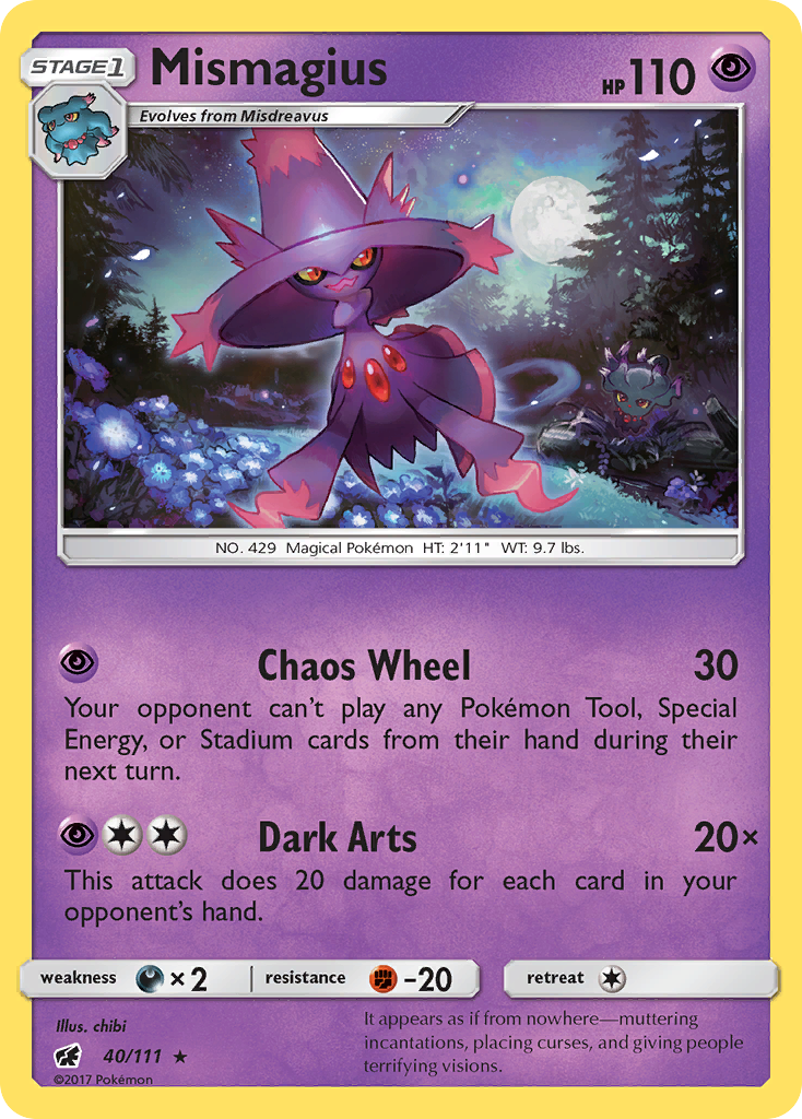 Mismagius (40/111) [Sun & Moon: Crimson Invasion] | Deep Dive Games St. Marys