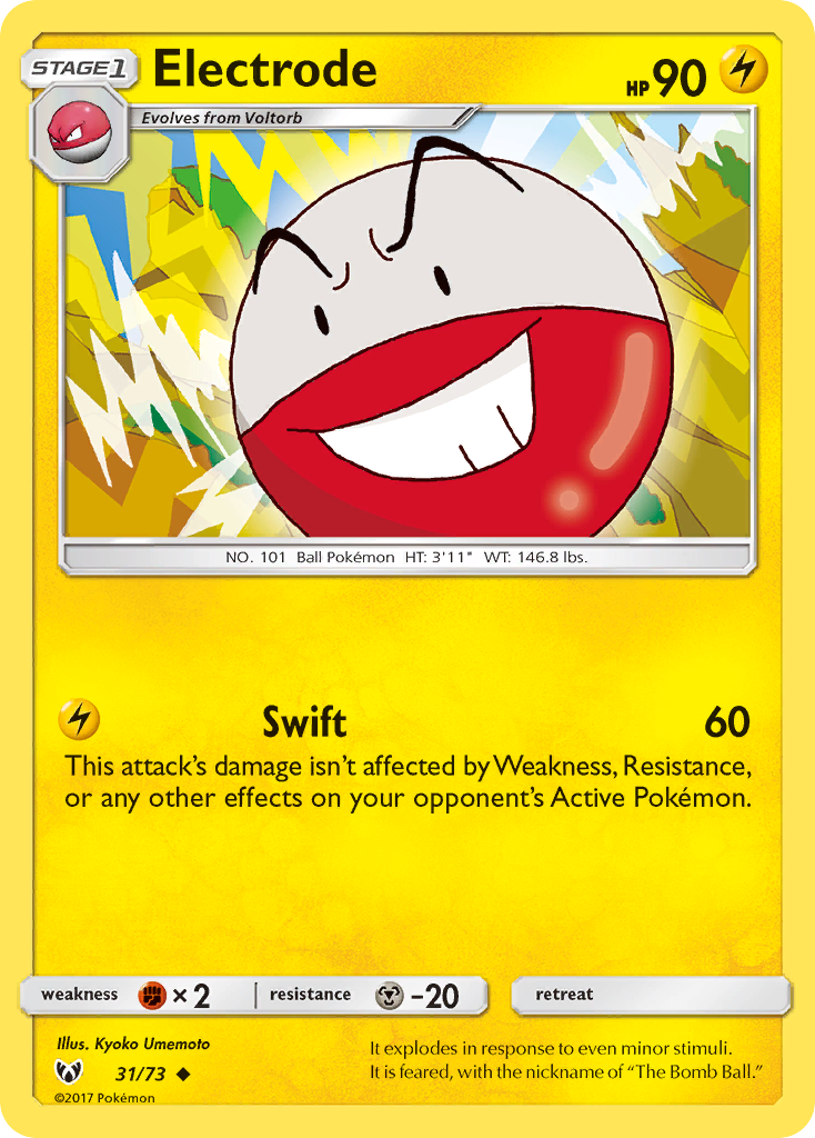 Electrode (31/73) [Sun & Moon: Shining Legends] | Deep Dive Games St. Marys