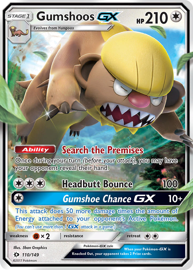 Gumshoos GX (110/149) [Sun & Moon: Base Set] | Deep Dive Games St. Marys