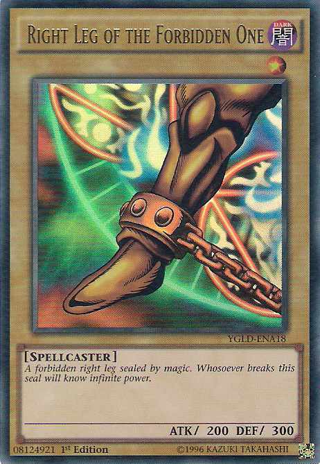 Right Leg of the Forbidden One [YGLD-ENA18] Ultra Rare | Deep Dive Games St. Marys