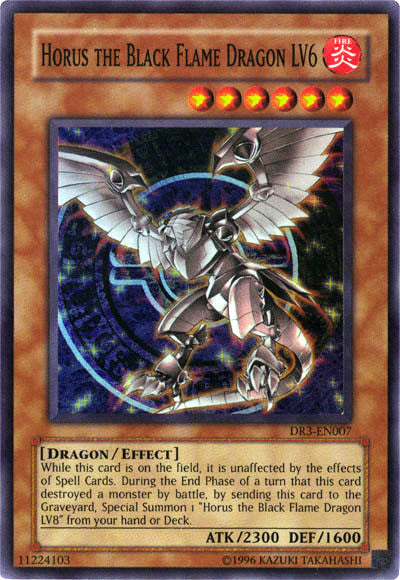 Horus the Black Flame Dragon LV6 [DR3-EN007] Super Rare | Deep Dive Games St. Marys