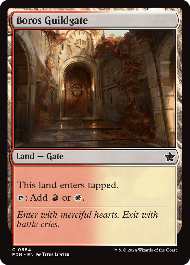 Boros Guildgate [Foundations] | Deep Dive Games St. Marys