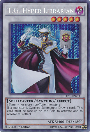 T.G. Hyper Librarian [LC5D-EN211] Secret Rare | Deep Dive Games St. Marys