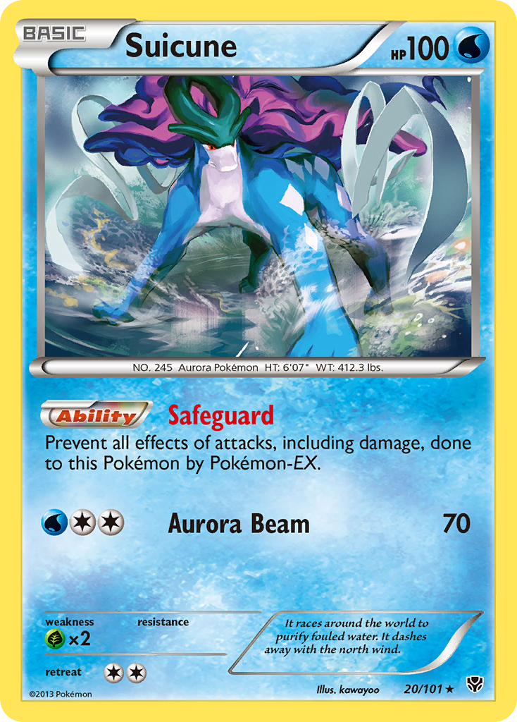 Suicune (20/101) [Black & White: Plasma Blast] | Deep Dive Games St. Marys