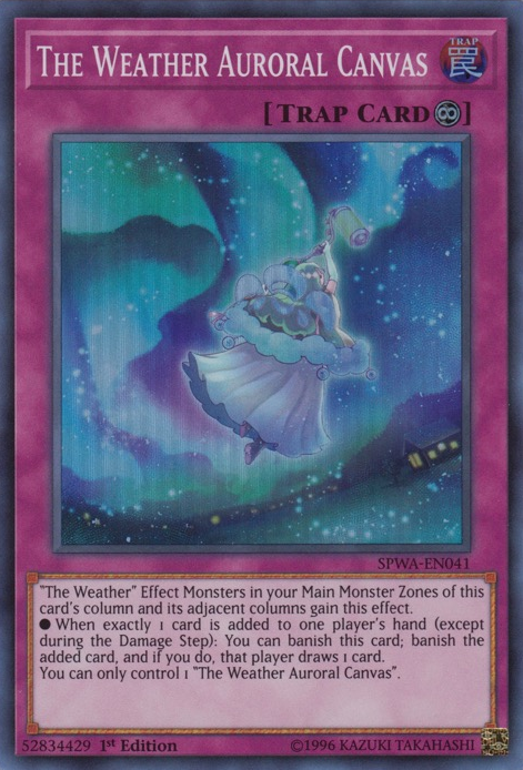 The Weather Auroral Canvas [SPWA-EN041] Super Rare | Deep Dive Games St. Marys