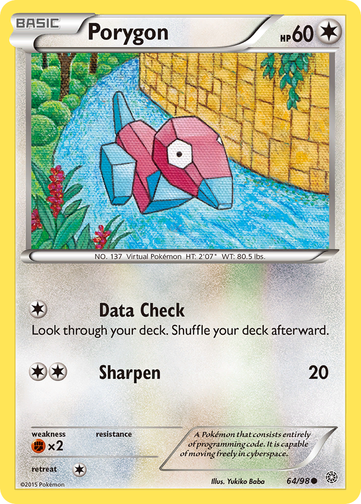 Porygon (64/98) [XY: Ancient Origins] | Deep Dive Games St. Marys