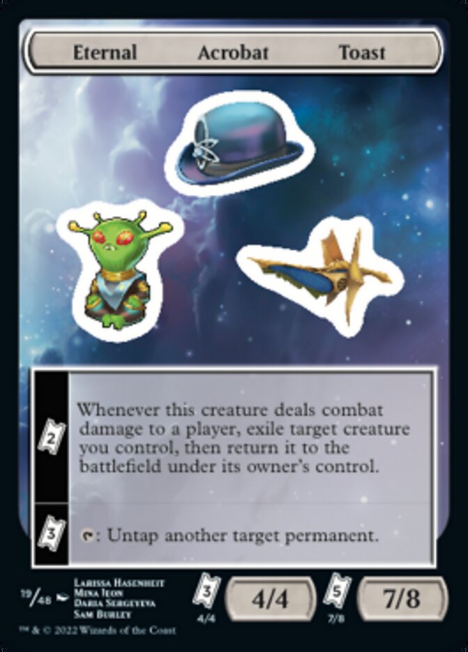 Eternal Acrobat Toast [Unfinity Stickers] | Deep Dive Games St. Marys