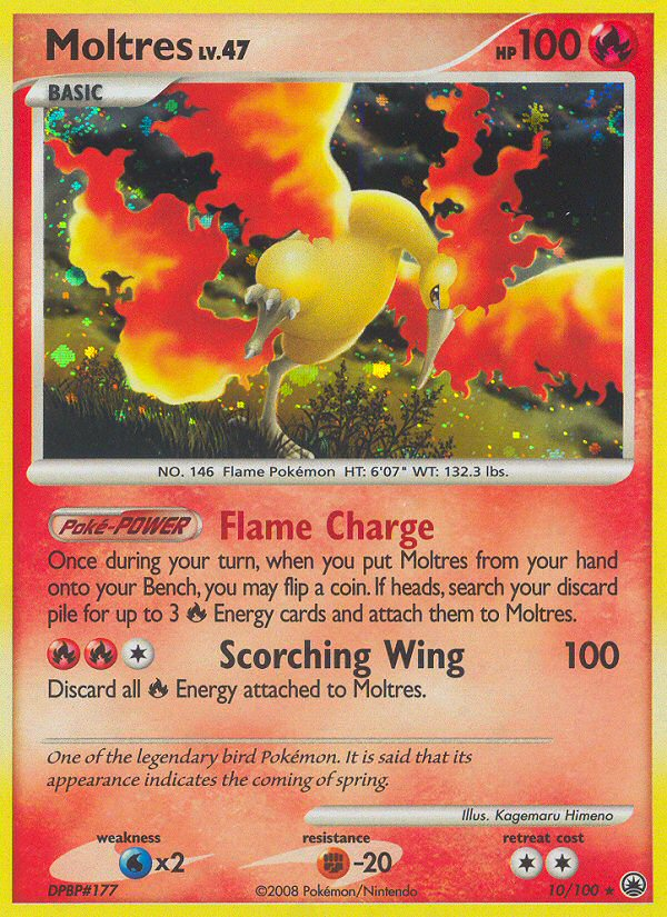 Moltres (10/100) [Diamond & Pearl: Majestic Dawn] | Deep Dive Games St. Marys