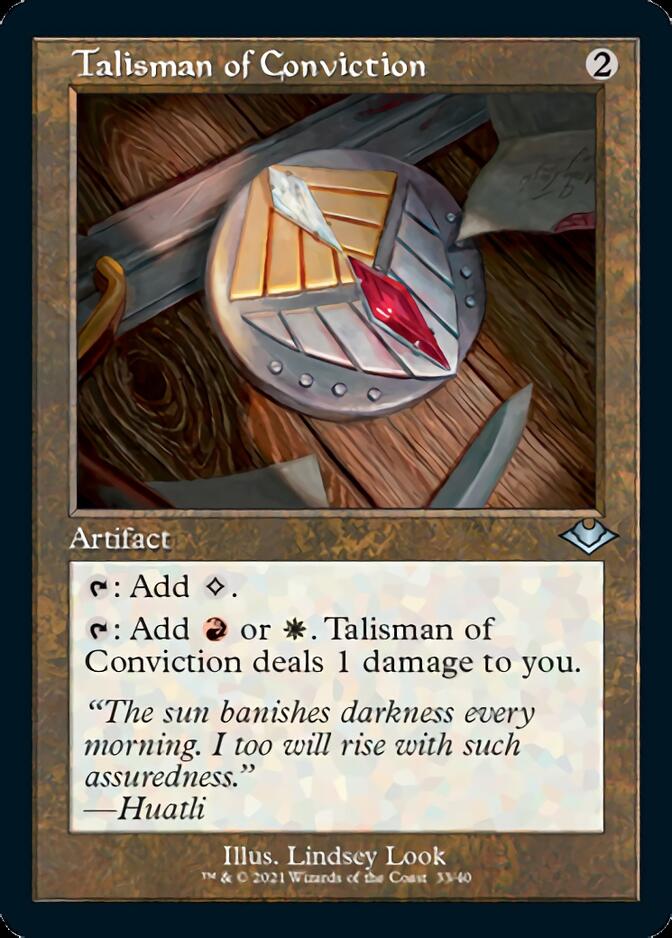 Talisman of Conviction (Retro Foil Etched) [Modern Horizons] | Deep Dive Games St. Marys