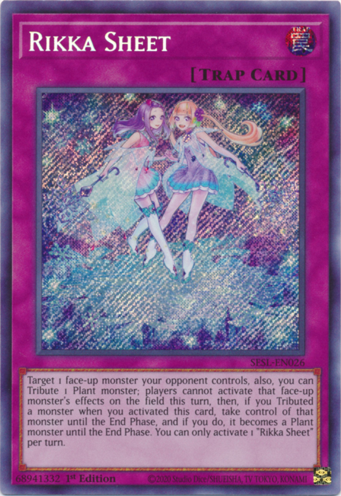 Rikka Sheet [SESL-EN026] Secret Rare | Deep Dive Games St. Marys