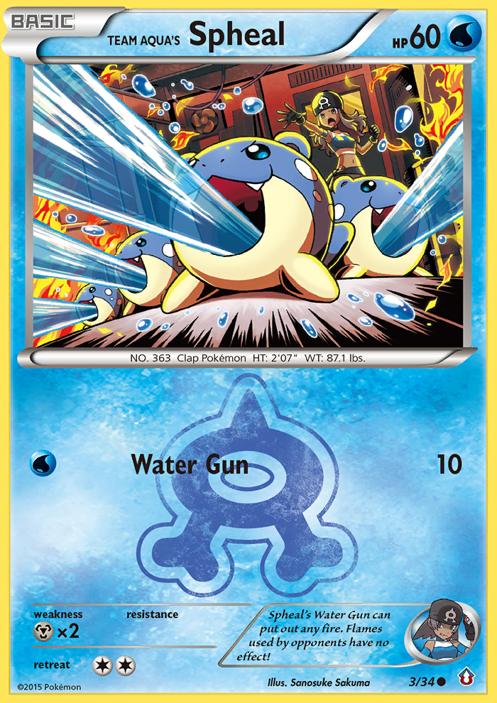 Team Aqua's Spheal (3/34) [XY: Double Crisis] | Deep Dive Games St. Marys