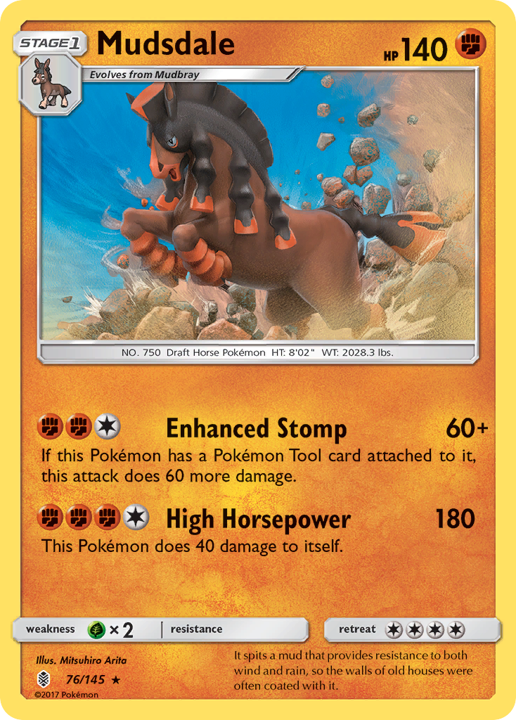 Mudsdale (76/145) [Sun & Moon: Guardians Rising] | Deep Dive Games St. Marys