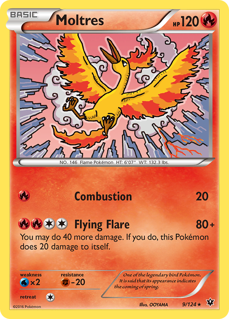 Moltres (9/124) [XY: Fates Collide] | Deep Dive Games St. Marys