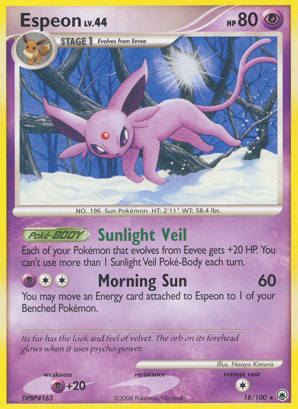 Espeon (18/100) [Diamond & Pearl: Majestic Dawn] | Deep Dive Games St. Marys