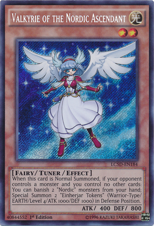 Valkyrie of the Nordic Ascendant [LC5D-EN184] Secret Rare | Deep Dive Games St. Marys