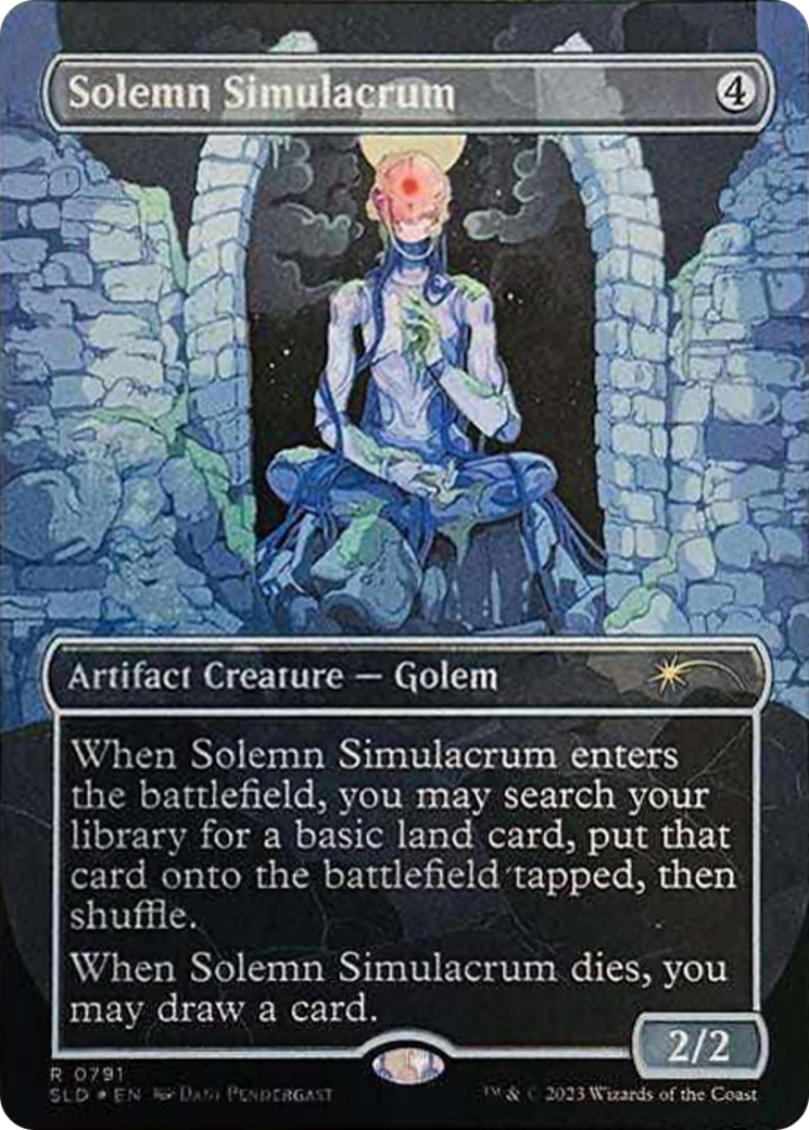 Solemn Simulacrum (0791) (Galaxy Foil) [Secret Lair Drop Series] | Deep Dive Games St. Marys