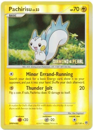 Pachirisu (35/130) [Burger King Promos: 2008 Collection] | Deep Dive Games St. Marys