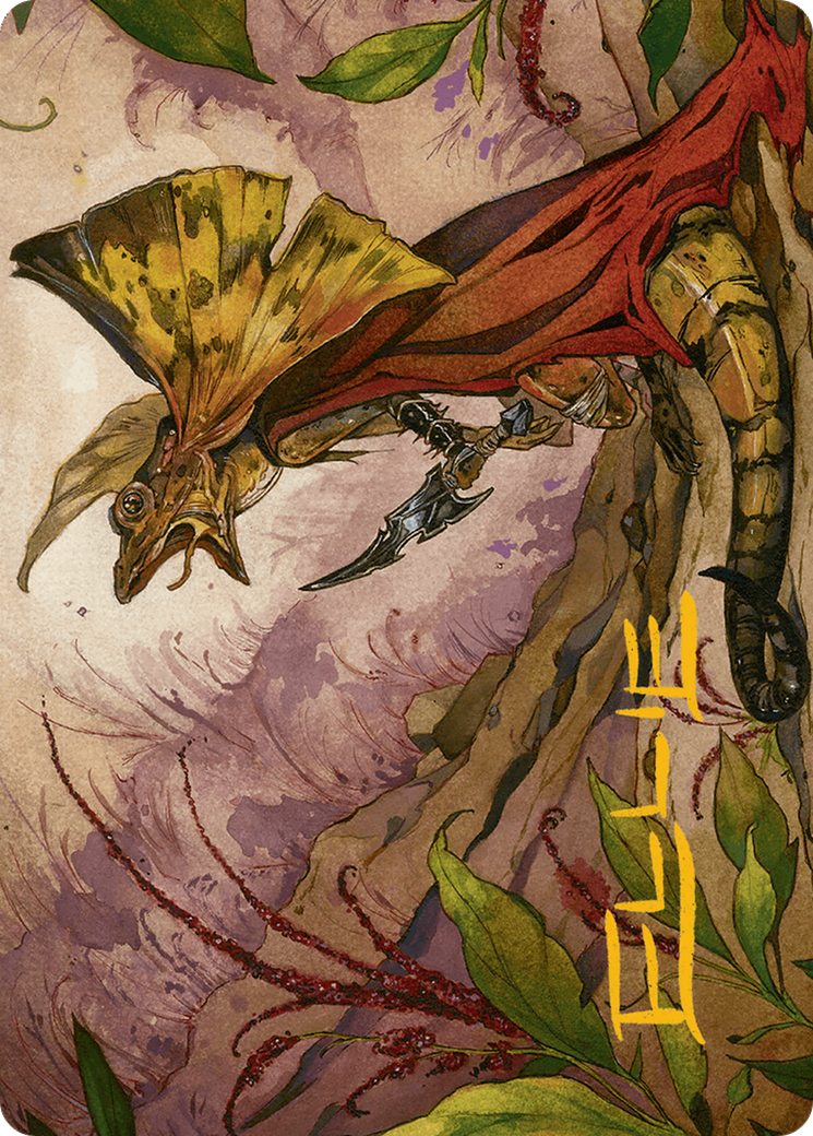 Hired Claw Art Card (Gold-Stamped Signature) [Bloomburrow Art Series] | Deep Dive Games St. Marys