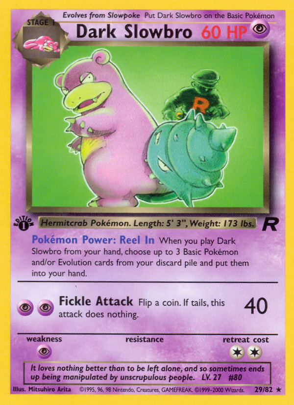 Dark Slowbro (29/82) [Team Rocket 1st Edition] | Deep Dive Games St. Marys