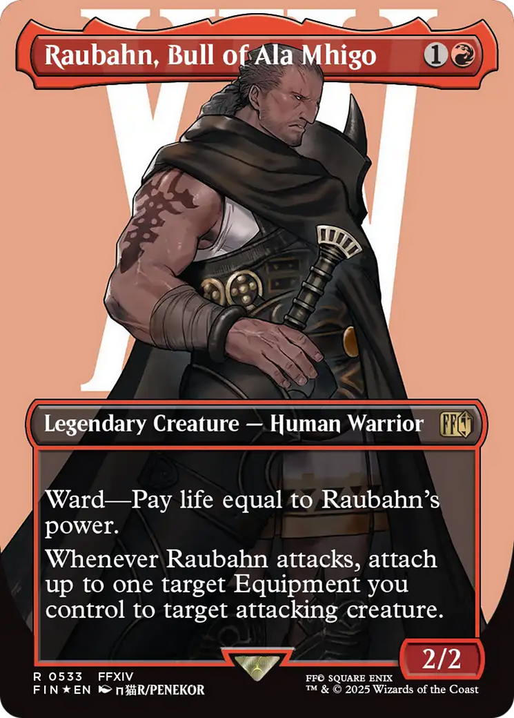 Raubahn, Bull of Ala Mhigo (Borderless) (Surge Foil) [FINAL FANTASY] | Deep Dive Games St. Marys