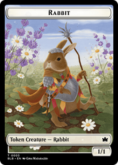 Rabbit // Rabbit Double-Sided Token [Bloomburrow Tokens] | Deep Dive Games St. Marys