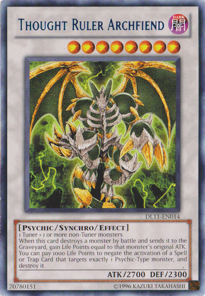 Thought Ruler Archfiend (Blue) [DL11-EN014] Rare | Deep Dive Games St. Marys