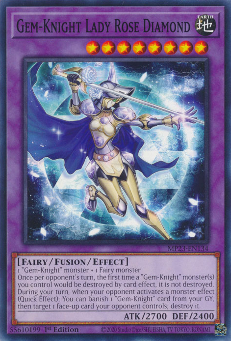 Gem-Knight Lady Rose Diamond [MP23-EN134] Common | Deep Dive Games St. Marys