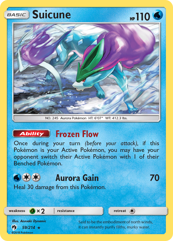 Suicune (59/214) [Sun & Moon: Lost Thunder] | Deep Dive Games St. Marys