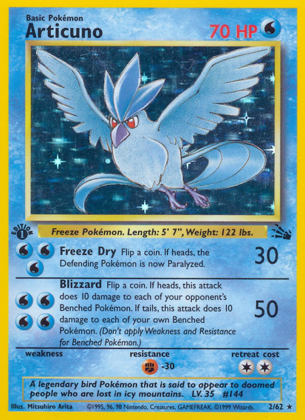 Articuno (2/62) [Fossil 1st Edition] | Deep Dive Games St. Marys