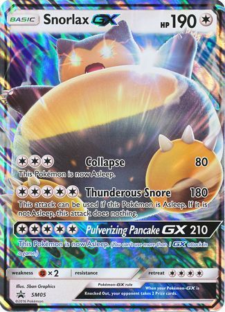 Snorlax GX (SM05) (Jumbo Card) [Sun & Moon: Black Star Promos] | Deep Dive Games St. Marys