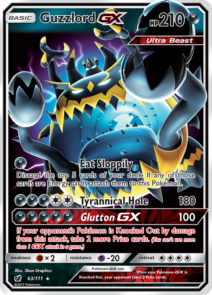 Guzzlord GX (63/111) [Sun & Moon: Crimson Invasion] | Deep Dive Games St. Marys