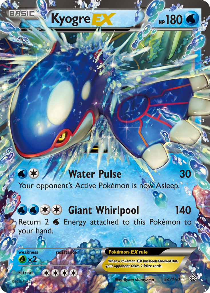 Kyogre EX (54/160) [XY: Primal Clash] | Deep Dive Games St. Marys